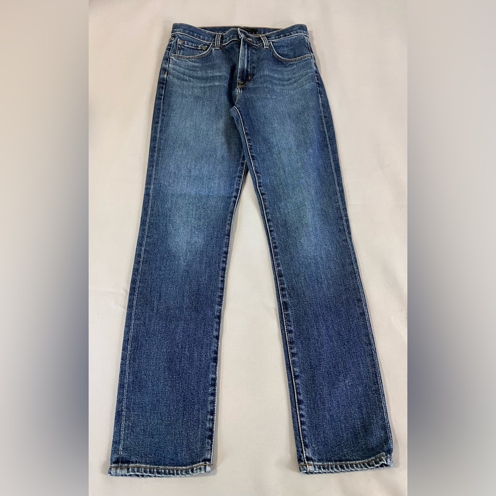 J Brand Jeans Womens 27 Blue Ruby‎ Mid Rise Romance Denim Cotton Medium Wash